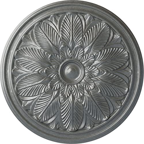 Image of Ekena Millwork CM22BOPLS Bordeaux Ceiling Medallion, Platinum