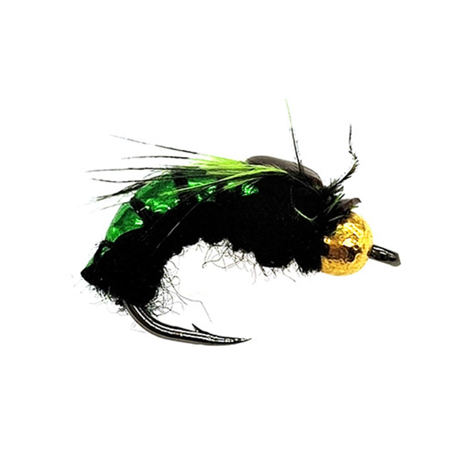 Acheter 4 pièces #6 Caddis pupes nymphe mouche truite appât de pêche