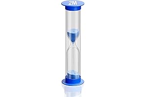 2 Minute Kids Unbreakable Acrylic Sand Timer Children Coloring Educational