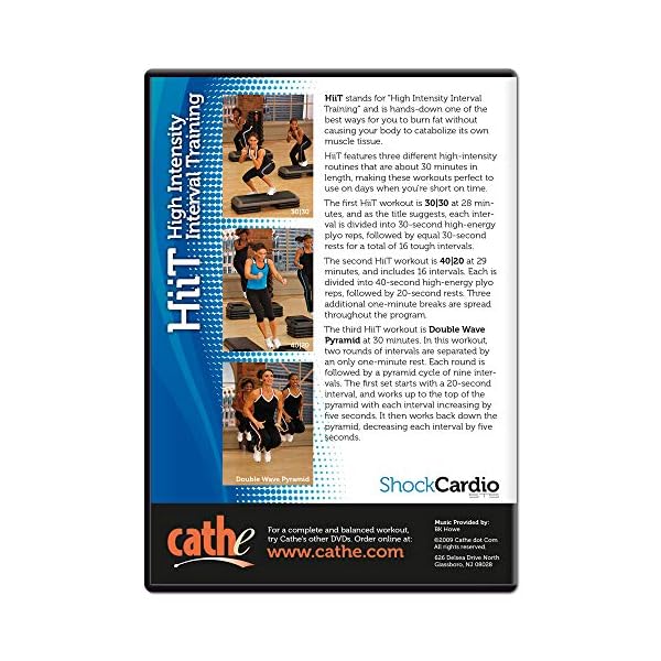Cathe-Friedrichs-STS-Shock-Cardio-HiiT-High-Intensity-Interval-Training-DVD Cathe Friedrich's HiiT Fat Burner Workout DVD - Home High-Intensity Interval Training For Women and Men - Great For Aerobic Conditioning and Cardio Fitness
