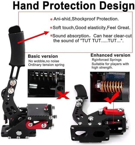 Handbrake USB Parking Brake for PS4/PS5 and Xbox, Compatible with Logitech G29, T300, G920, PC SIM Racing, Car Handbrake Lever