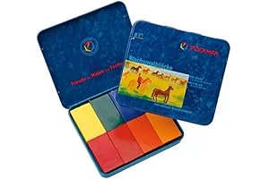 Stockmar Beeswax Block Crayons: Jumbo, Non-Toxic Art Supplies for Kids & Adults