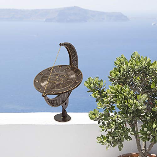 Whitehall Products Sun And Moon Sundial, French Bronze #TOP1