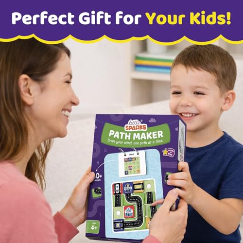 Image of Smartivity Path Maker Brain Puzzle for Kids 4-8 Years Old I Guide Vehicles to Their Destination - 30+ Challenges I Logic & Problem-Solving Puzzle Game for Boys & Girls 4,5,6,7,8 Years