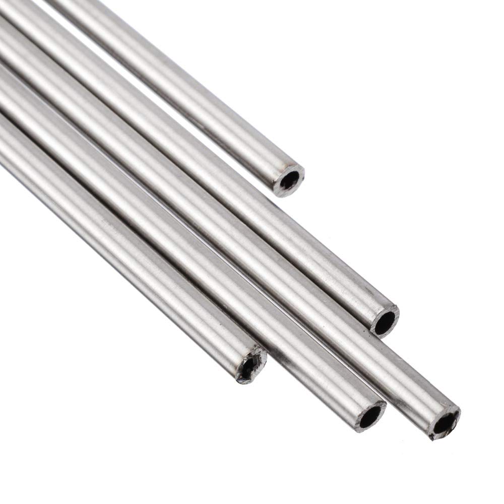 Produktbild von LYVQZPWLR 304 Edelstahl Kapillarrohr – 6 Stück, 4,2mm Außen, 500mm Länge, Wandstärke 0,3mm, Präzise & Rostfrei