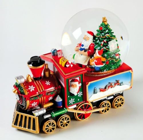 Musicboxworld MMM GmbH, 64047 Spieluhr - Schneekugel 120 mm mit Santa...