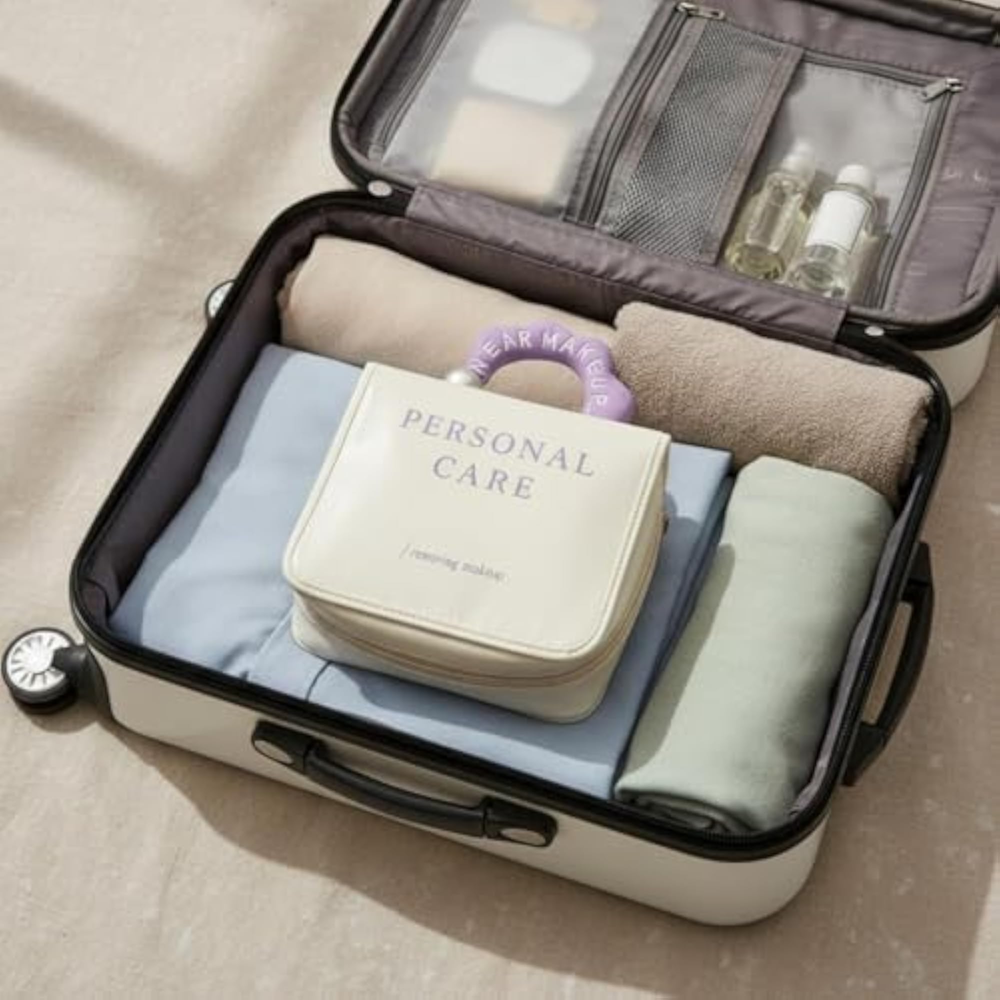 Multiple Compartments Hanging Toiletry Bag, Lightweight Organizer