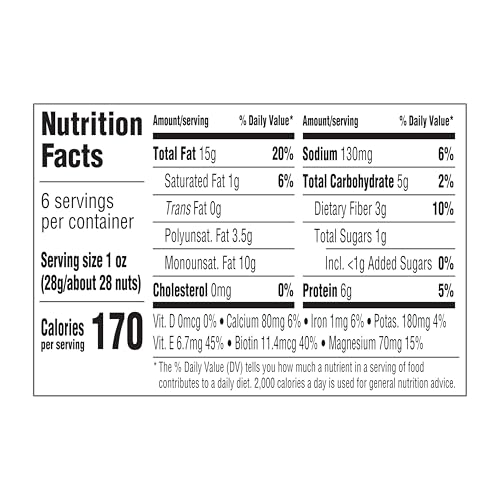 Image of Blue Diamond Almonds Spicy Dill Pickle Flavored Snack Nuts, 6 Oz Resealable Can (Pack of 1)