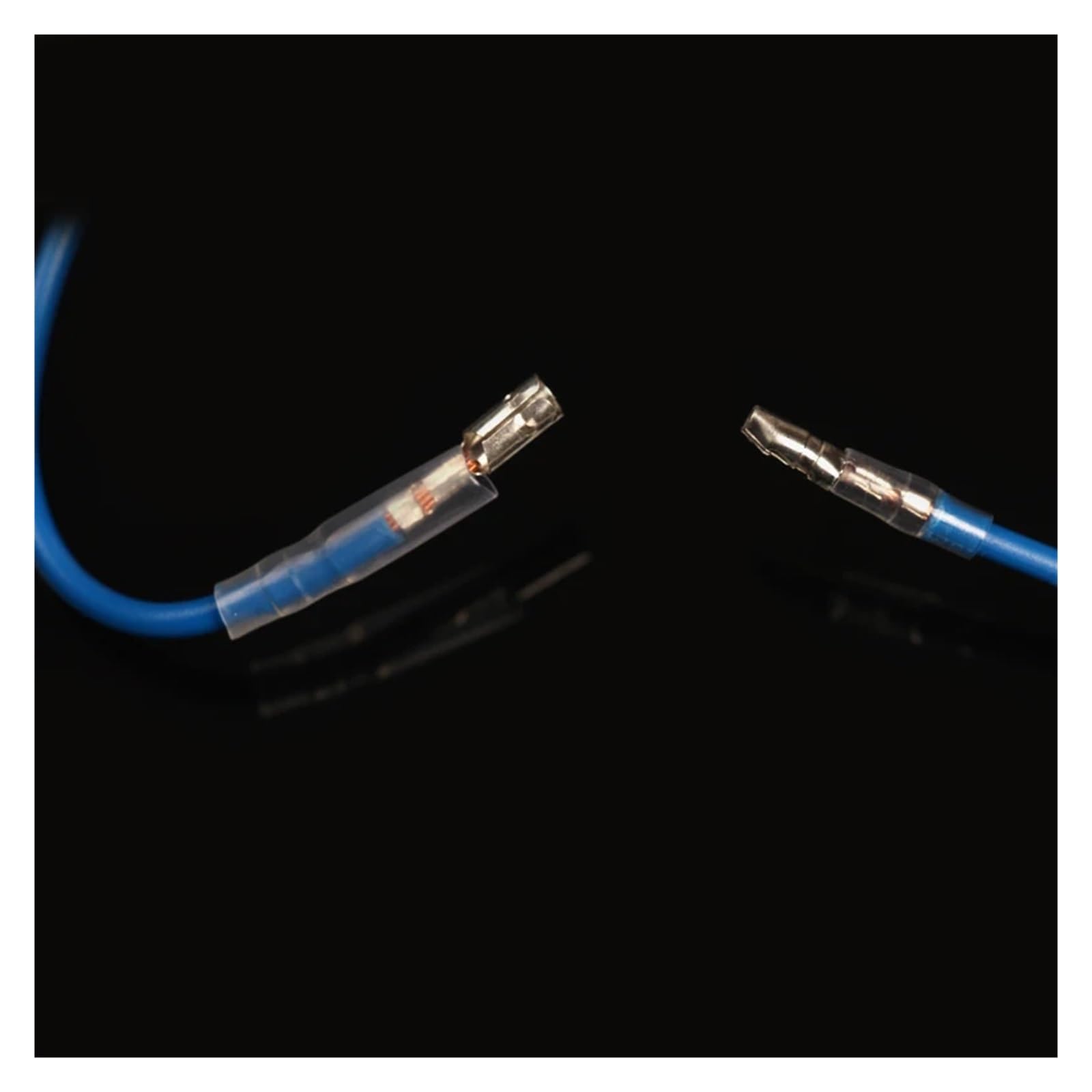 100 juegos de conectores de coche dorados de 3,9 mm, conector de cable macho y hembra de latón con terminal eléctrico de manga.