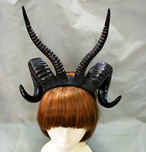 Gothic Antelope Sheep Horn Hoop Headband Forest Animal Photography Manual Kangsanli