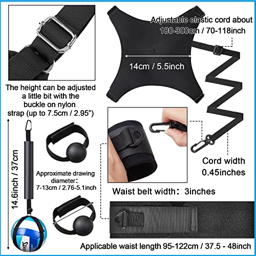 4 Pcs Volleyball Training Equipment Aid Volleyball Spike Trainer Training Technique Solo Trainer For Beginners Practicing Serving Setting Spiking And Arm Swing, Volleyball Gift For Adult Teen #TOP2