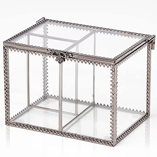 PuTwo Cotton Pad Holder Dustproof Storage Box Vintage Style Makeup Organizer