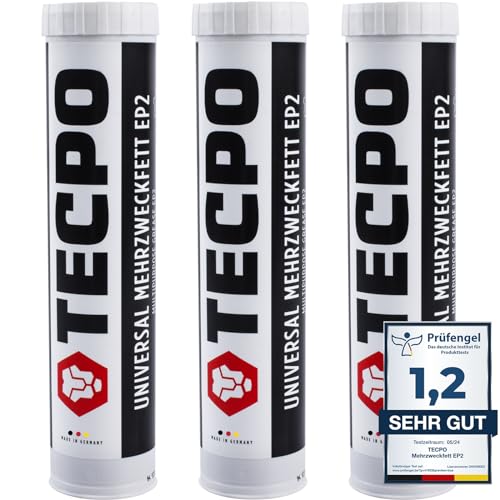 Contenuto della confezione: 3 grassi universali TECPO EP2, 400 g