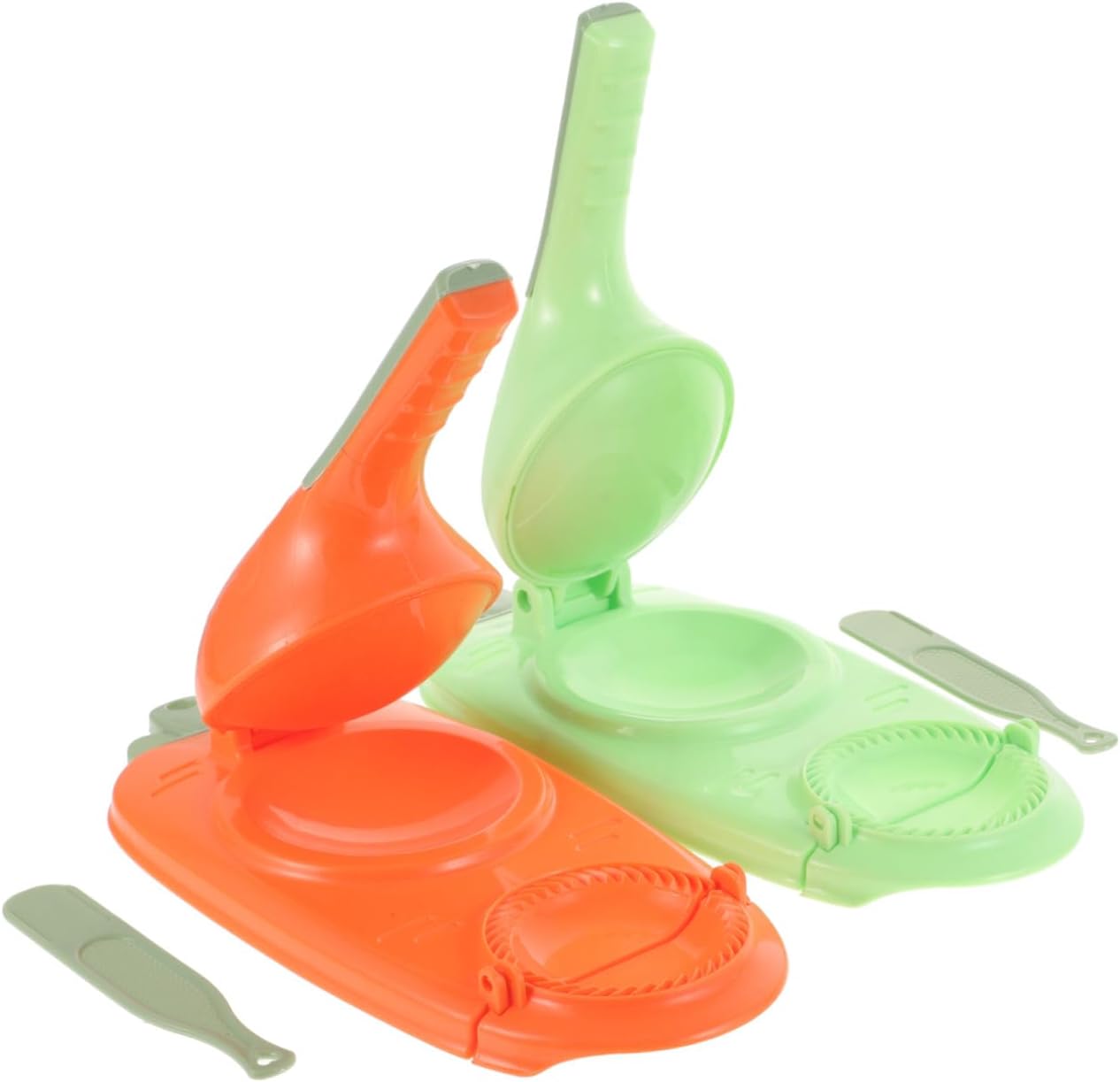 2pcs Plastic Handheld Dumpling Wrapper Maker Press for Mini Pie Shells