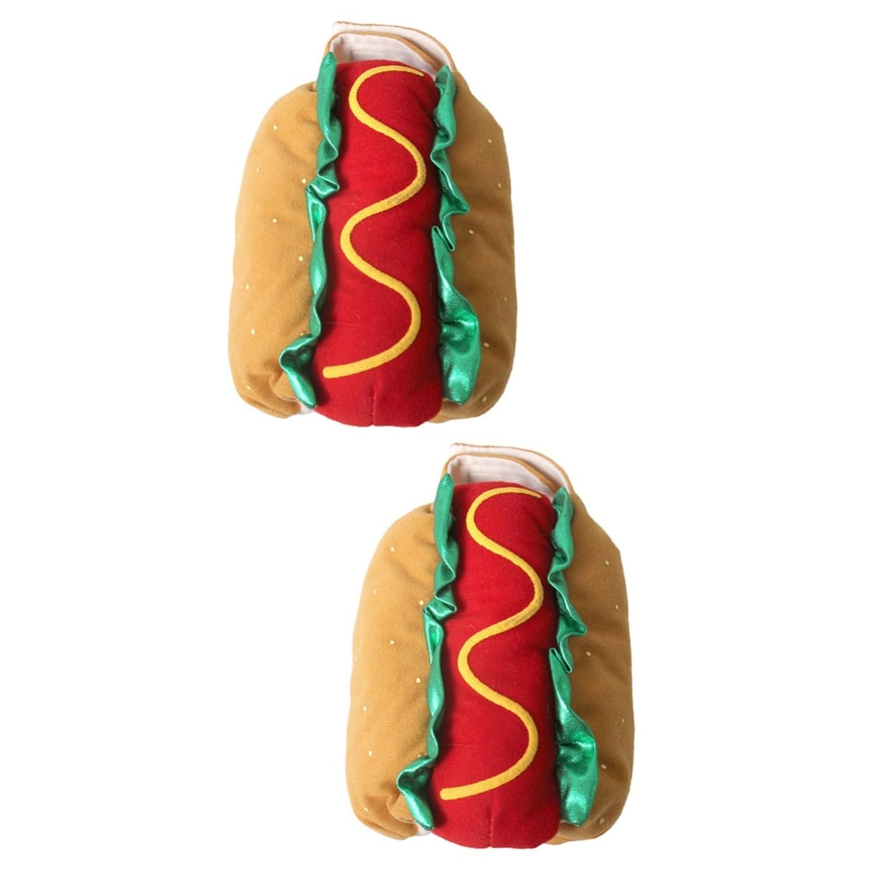 Costume Hot Dog pour Chien et Chat XS Lot de 2 Pièces Déguisement Halloween