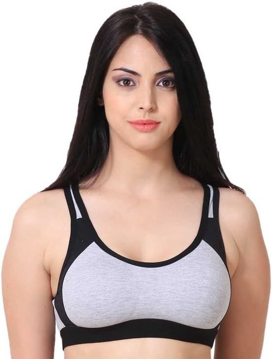 Women's Non-Padded Sports Bra - Lightweight Design(Black)-picture-12