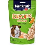 Vitakraft Drops Guinea Pig Treat - Orange - Yogurt Treats for Guinea Pigs Orange 5.3 Ounce (Pack of 1)