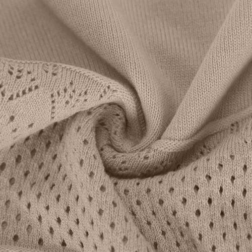 TANGNADE Women's 3/4 Sleeve V-Neck Solid Color Knitted Button Cardigan Sweater Jacket Casual Soft Fall Trendy Outwear3