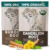 Burdock and Dandelion Tea 1lb Each - Dandelion and Burdock Root Tea Loose Leaf - Support Liver, Detoxify, Cleanse Body