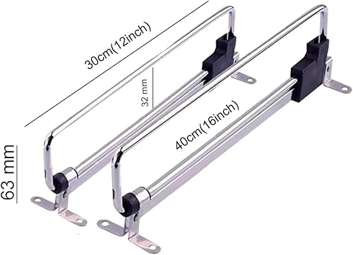 Miniatura 5 de Barra retráctil resistente para armario y armario, barra extraíble para colgar pantalones, barra telescópica, barra de armario para armario,