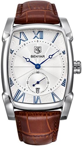 BENYAR Waterproof Classic Rectangle Case Vintage Design Watches
