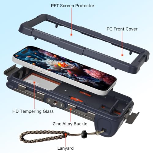 image for Eivitrevy Underwater Phone Case for Snorkeling, [50ft/15M] Professiona