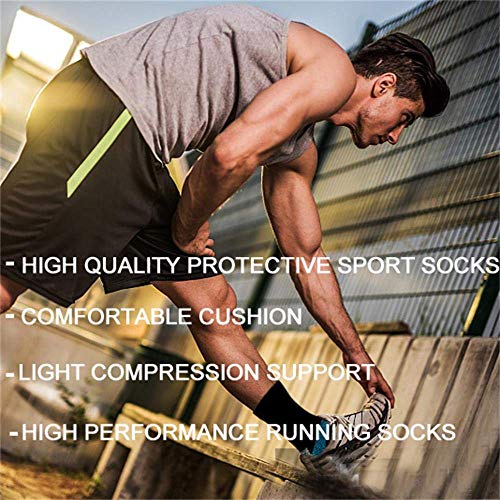 Image of Sooverki Copper Compression Socks Women and Men 6 Pairs - Circulation Arch Support Plantar Fasciitis Running Ankle Socks