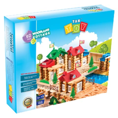 Woodland cottage 92pcs for kids, toy building blocks