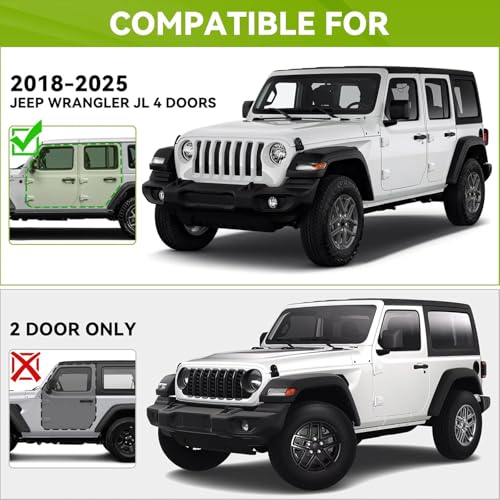 Estribos laterales para Jeep Wrangler JL 2018-2026 4 puertas miniatura 2