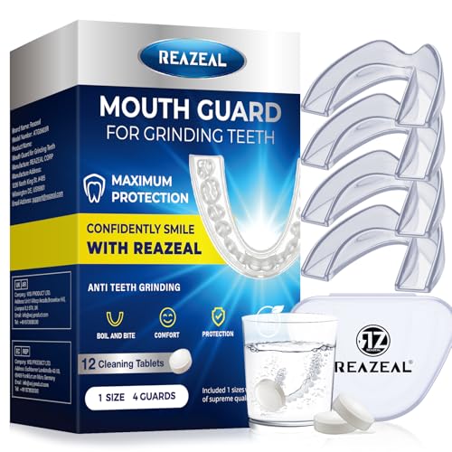 Mouth Guard for Grinding Teeth at Night: Mouth Guard for Sleeping - Comfortable & Reusable Adult Night Guards for Teeth Grinding