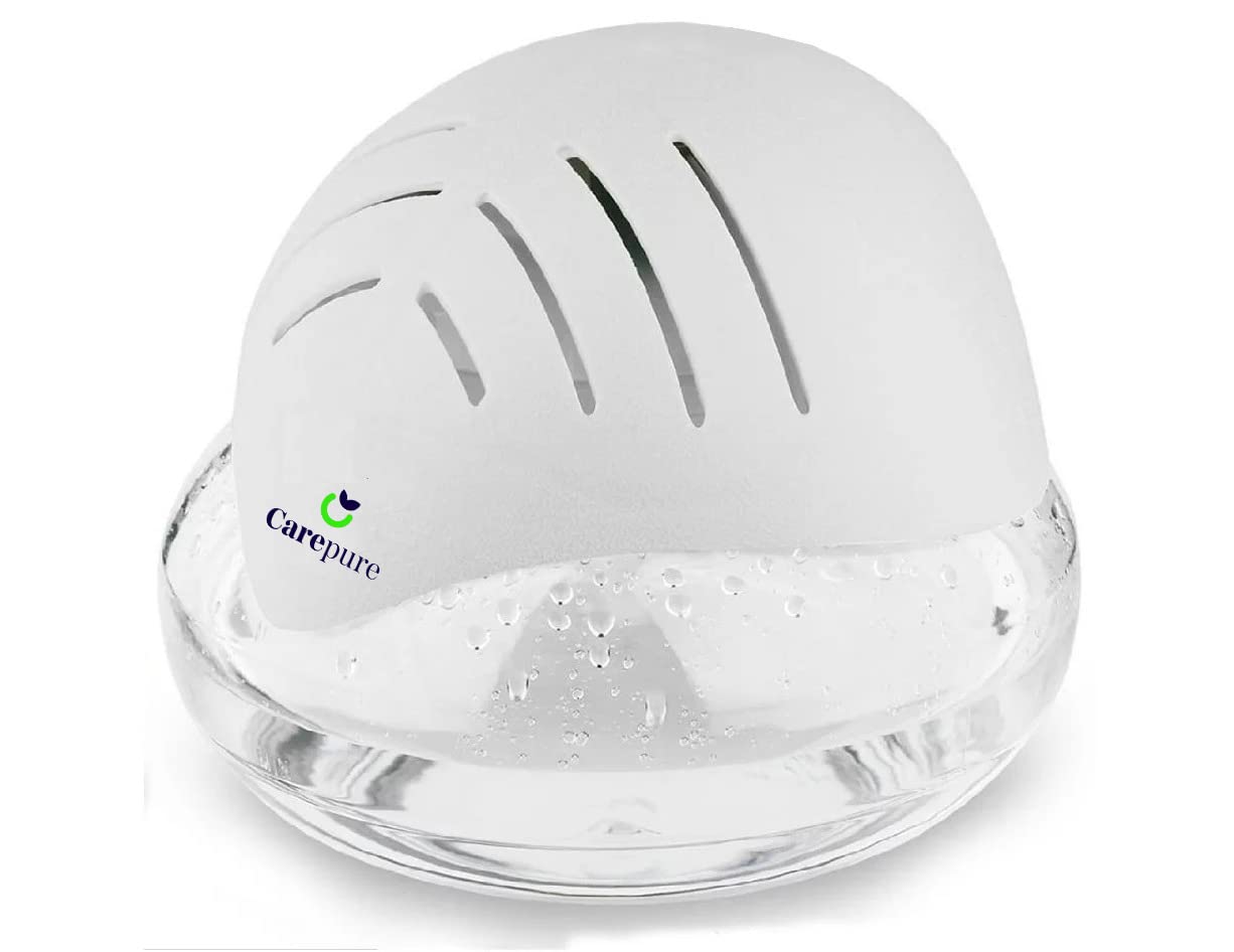 Carepure Water Base Air Purifier And Humidifier Aroma Diffuser Air Revitalizer With Monochrome Light (White - Leaf Shape) ,1.5 L