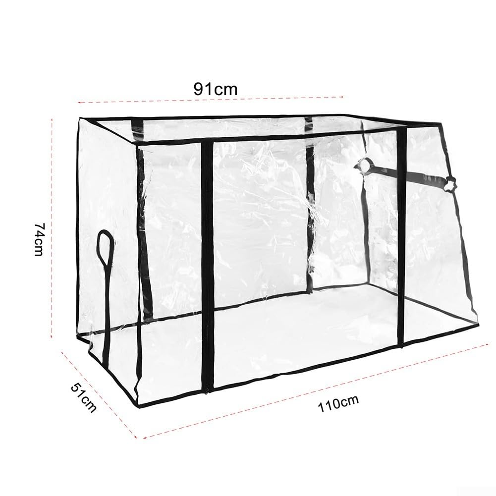 Housse de pluie transparente pliable pour chariot de camping, contre le vent, la pluie, la poussière et le froid pour enfants, camping en plein air, shopping