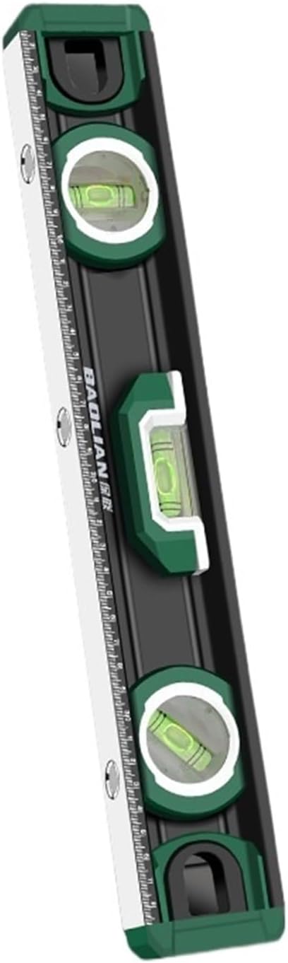 3 Bubble Level Ruler 45°/90°/180° Portable Angle Protractor Inclinometer Magnetic Spirit Level Measuring Tool(300mm)