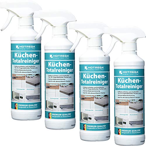 Preisvergleich Produktbild 4 x HOTREGA Küchen-Totalreiniger 500ml Sprühflasche