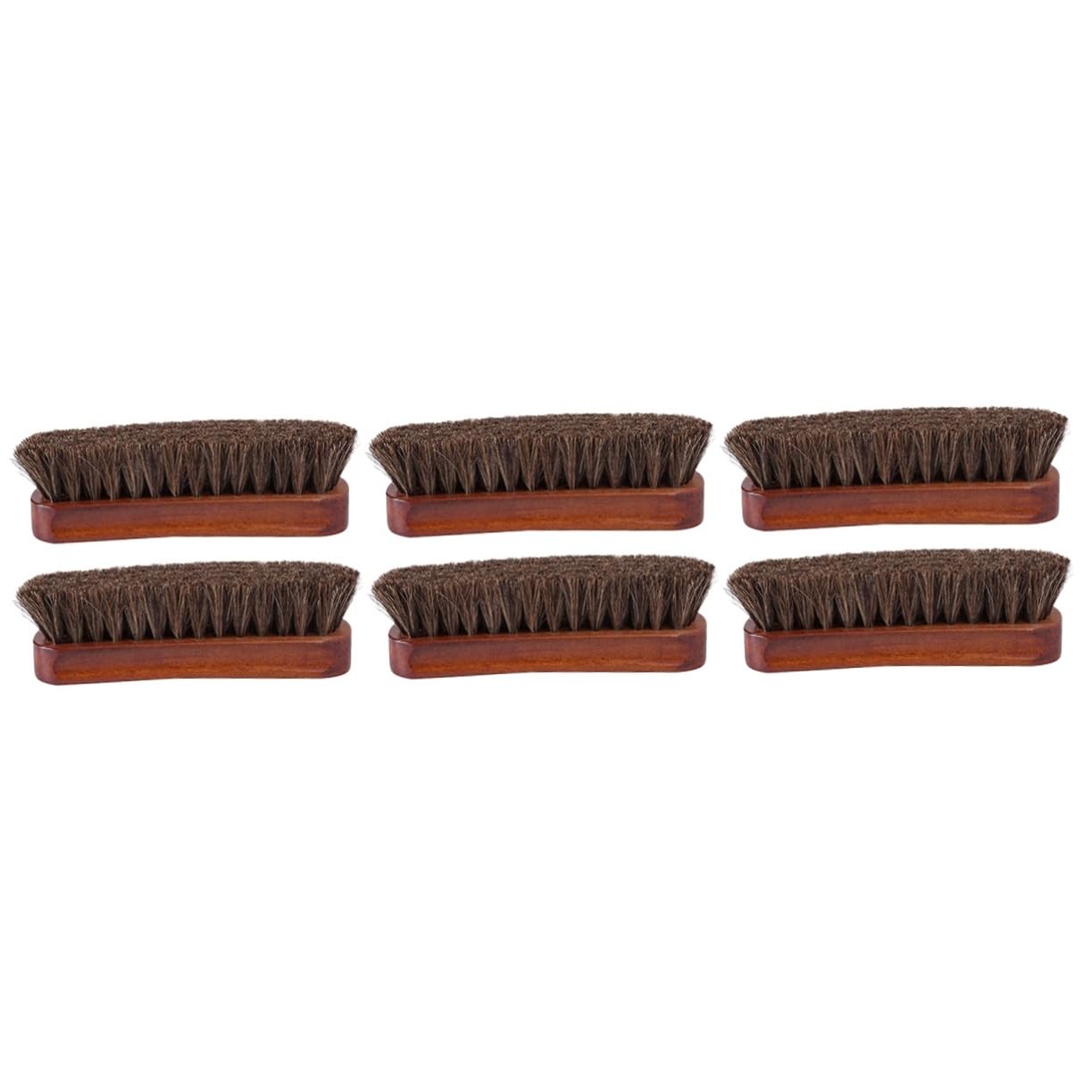 minkissy 3 Series Cepillo De Pelo De Caballo Cepillo para Zapatos Limpiador De Zapatos De Limpieza para Kit De Limpieza De s 2 Piezas x 3