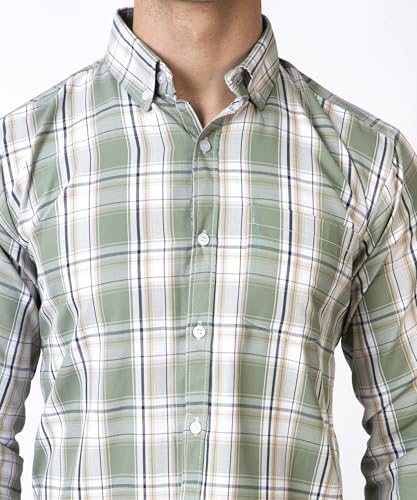 Image of TrapNation Men's Checkered Regular Fit Shirt