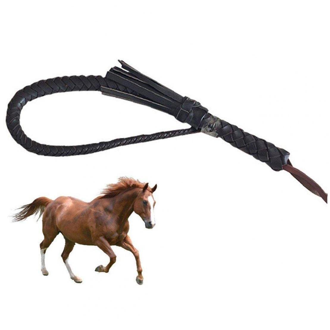 未使用 アメリカ製 リチャードソン 鞭 ムチ 牛革 乗馬 ブルウィップ レザー製 ウィップ ウエスタン 牧場用 鞭 むち ムチ（ブラウン