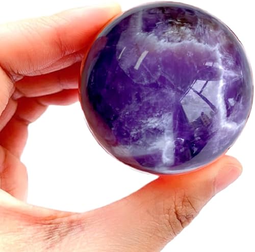 Miniatura 3 de Esfera de cristal de cuarzo transparente natural con soporte, 5 bolas de cristales reales, decoración de bolas pequeñas de cuarzo transparente (bola