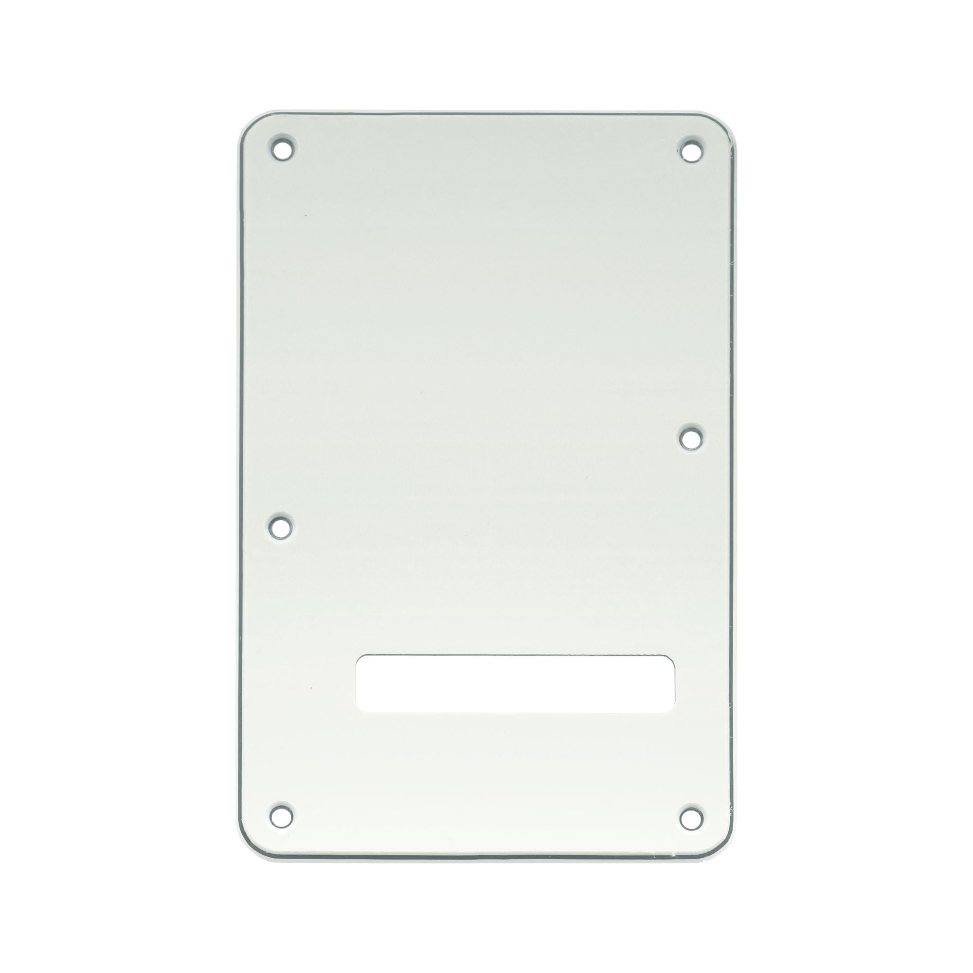 Pro 6-Hole ST Guitar Backplate for Squier Sonic Strat SSS Electric Guitar, 3Ply Aged White