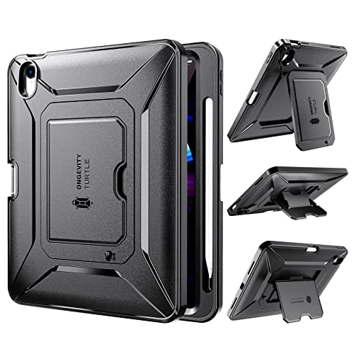Ztotopcases Case For Ipad 10Th Generation 10.9" 2022, Dual Layer Shockproof Protective Cover With Built-In Screen Protector & Kickstand For New Ipad 10.9 Inch/10Th Tablet Case 2022, Black #TOP24