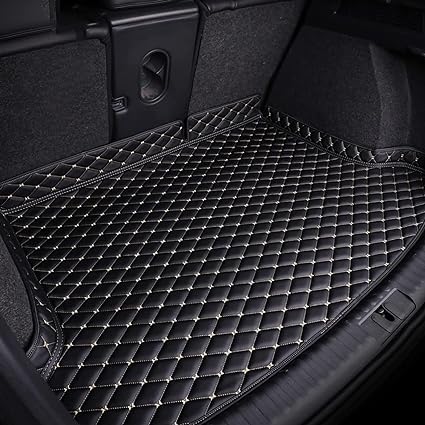 ZXBL Cuir Tapis Coffre Voiture pour Peugeot 2008 2020-2024, Protection AntidéRapant Imperméable Intérieur Accessoires,C