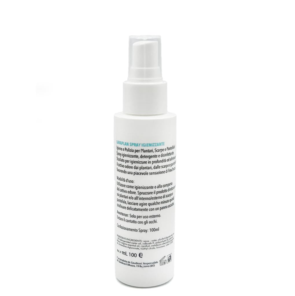 Lavaplan Spray antibatterico, disinfettante e detergente. Pulisce e igienizza a fondo plantari e scarpe, elimina il cattivo odore! Special Pack 3 spray!