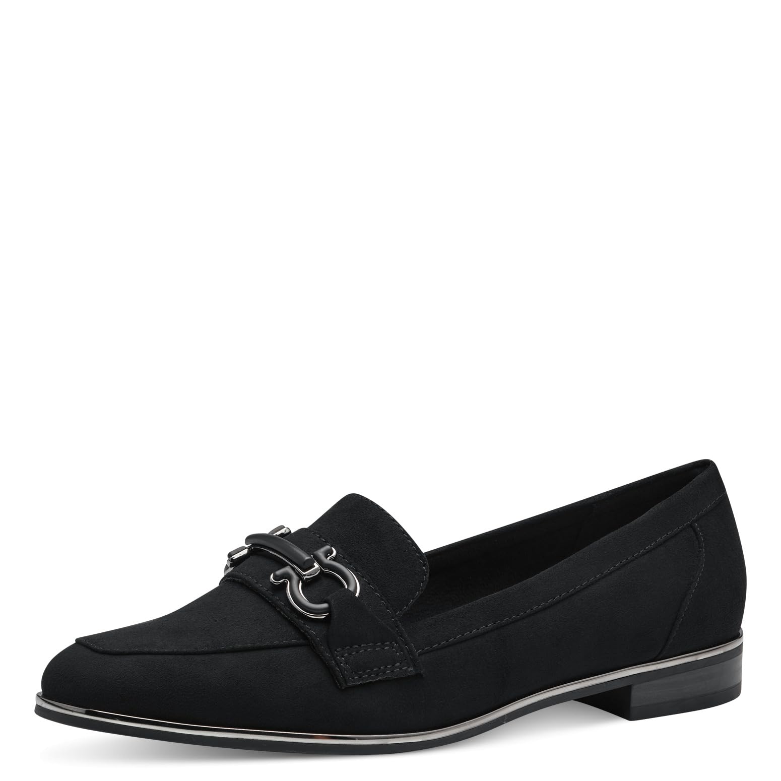 MARCO TOZZI Women's 2-24206-42 Loafers, Black, 5