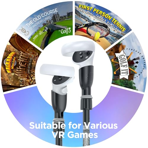 YOGES VR Golf Club Handle Quest 2