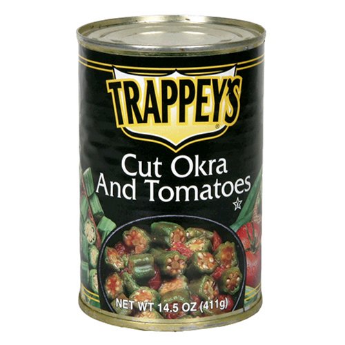 Trappey's Cut Okra & Tomatoes, 14.5-Ounce Cans (Pack of 12)