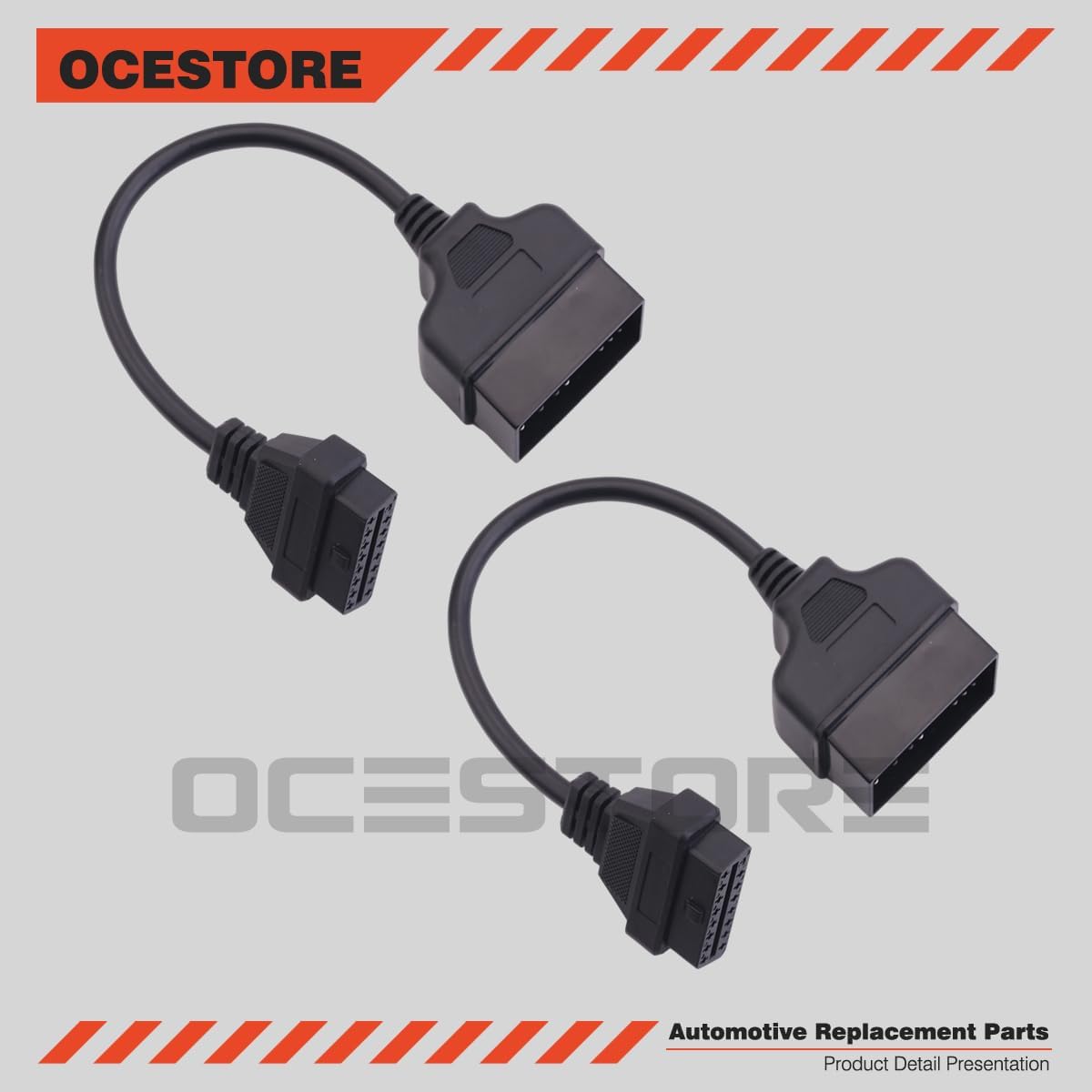 OCESTORE 2pcs OBD1 to OBD2 Diagnostic Tool Adapter Connector Cable 22 Pin to 16 Pin and 17 Pin to 16 Pin for Toyo ta OBD1 to OBD2 Diagnostic Tool Cable image 2