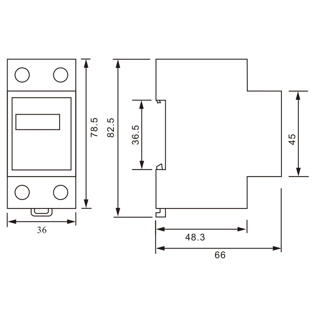 KETLER KE6010W : Compteur contact élec - Mono 60A - WIFI - SMARTLIFE/TUYA