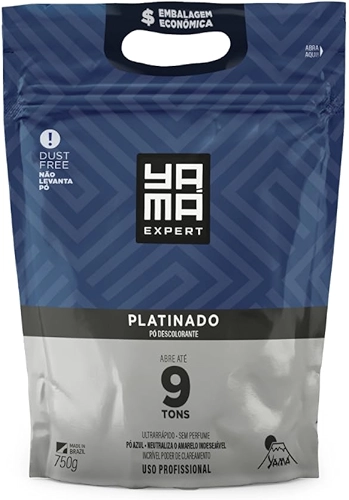Yamá Pó Descolorante Platinado Refil 750g Clareador Unissex