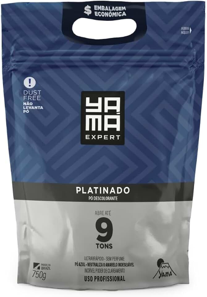Yamá Pó Descolorante Platinado Refil 750g Clareador Unissex