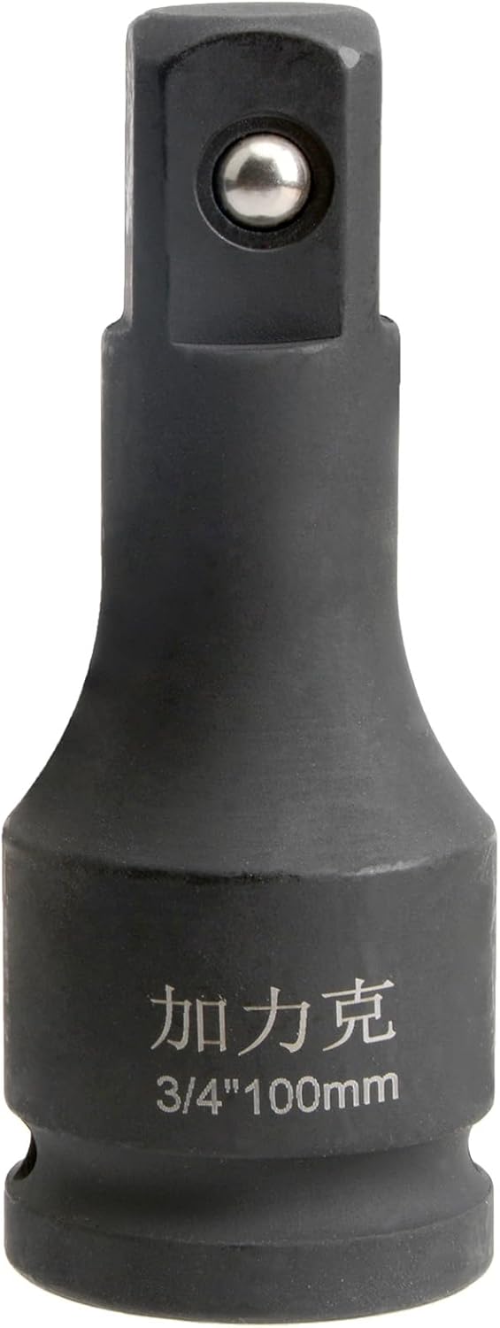 3/4'' Drive Extension 100mm / 3.94 inches Length, use with Air Impact Drivers, Ratchets - Extensions Bar Chrome Alloy Steel, Black